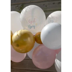 GUIRLANDE BALLONS GIRL BOY LATEX MULTICOLORE
