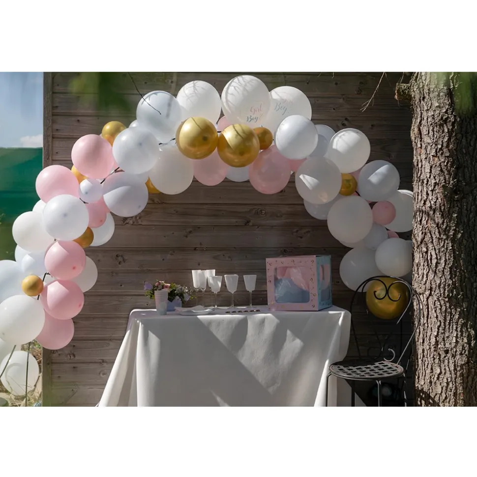 GUIRLANDE BALLONS GIRL BOY LATEX MULTICOLORE