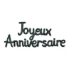 GUIRLANDE BALLONS LETTRES ANNIVERSAIRE 4.5M NOIR