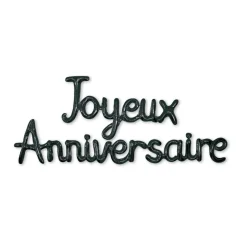 GUIRLANDE BALLONS LETTRES ANNIVERSAIRE 4.5M NOIR