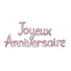 GUIRLANDE BALLONS LETTRES ANNIVERSAIRE 4.5M ROSE
