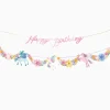 GUIRLANDE CARTON ANNIVERSAIRE LICORNE 3.1M ROSE
