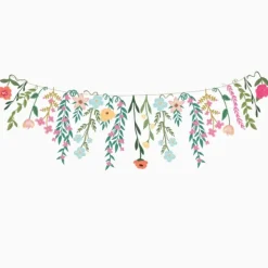 GUIRLANDE CARTON 22 TIGES FLEUR 3M MULTICOLORE