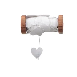 GUIRLANDE COEUR PAPIER 5M BLANC