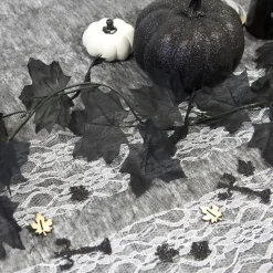 GUIRLANDE DE FEUILLE ÉRABLE DE 170 CM NOIRE