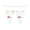 GUIRLANDE FANION 40 ANS MÉTALLIQUE MULTICOLORE