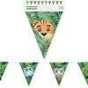 GUIRLANDE À FANIONS ANIMAUX SAFARI 3M VERT
