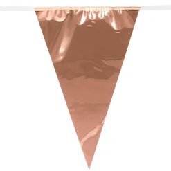 GUIRLANDE 20 FANIONS ASPECT MÉTAL 10M ROSE GOLD