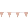 GUIRLANDE FANIONS CARTON 6M OR ROSE PAILLETÉ