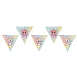 GUIRLANDE À FANIONS CARTON PETITE FÉE 5M COLORÉ