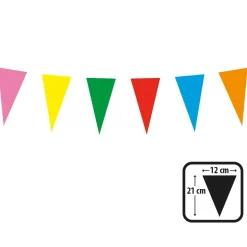 GUIRLANDE FANIONS 48 DRAPEAUX 10M MULTICOLORE