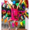GUIRLANDE FANIONS GÉANTS PLASTIQUE 10M MULTICOLORE