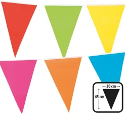GUIRLANDE FANIONS GÉANTS PLASTIQUE 10M MULTICOLORE