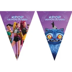 GUIRLANDE FANIONS PAPIER K-POP DEMON HUNTERS 2.1M