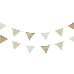 GUIRLANDE FANIONS TOILE 2.6M NATUREL