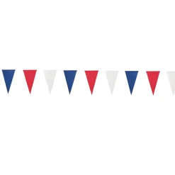 GUIRLANDE À FANIONS TRICOLORE FRANCE 3.6M