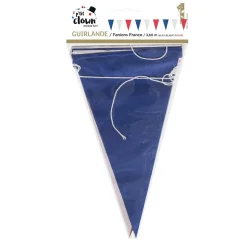 GUIRLANDE À FANIONS TRICOLORE FRANCE 3.6M