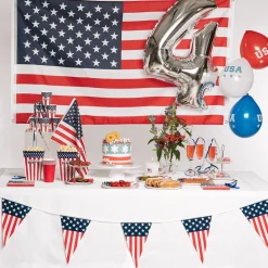 GUIRLANDE FANION TRIANGLE DRAPEAU USA 6M