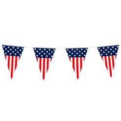 GUIRLANDE FANION TRIANGLE DRAPEAU USA 6M