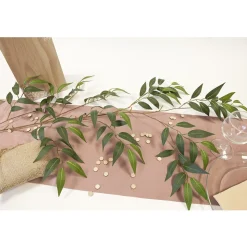 GUIRLANDE FEUILLAGE ORANGER ARTIFICIEL 1.30M VERT