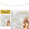 GUIRLANDE FIL ANNIVERSAIRE HOLOGRAPHIQUE 6M OR