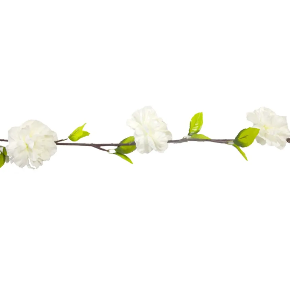 GUIRLANDE FLEURS ARTIFICIELLES GARDÉNIA 1.7M BLANC