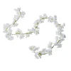 GUIRLANDE FLEURS CERISIER ARTIFICIELLES 1.8M BLANC