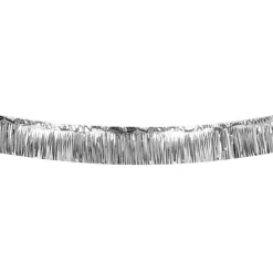 GUIRLANDE FRANGES MÉTALLIQUE 6M ARGENT