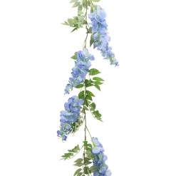 GUIRLANDE GLYCINE ARTIFICIELLE 180CM BLEU