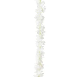 GUIRLANDE GLYCINE ARTIFICIELLE 1.68M BLANC