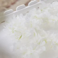 GUIRLANDE GLYCINE ARTIFICIELLE 1.68M BLANC