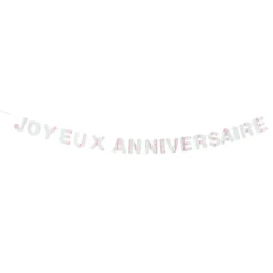 GUIRLANDE JOYEUX ANNIVERSAIRE PASTEL PARTY 4M