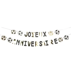GUIRLANDE JOYEUX ANNIVERSAIRE FOOTBALL 1.4-2M