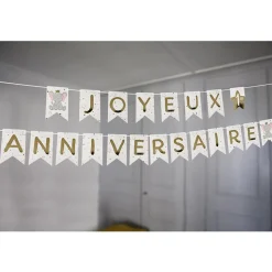 GUIRLANDE JOYEUX ANNIVERSAIRE ÉLÉPHANT 4.5 M
