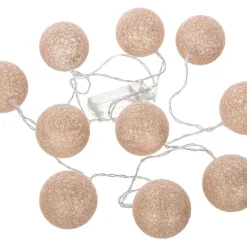 GUIRLANDE LED 10 BOULES BRILLANTES 6CM