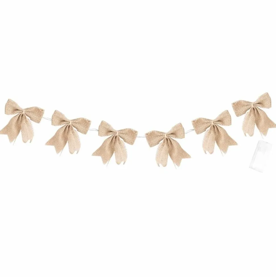 GUIRLANDE LED 10 NUDS JUTE 1.5M NATURE