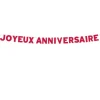 GUIRLANDE LETTRES ANNIVERSAIRE 4M ROUGE