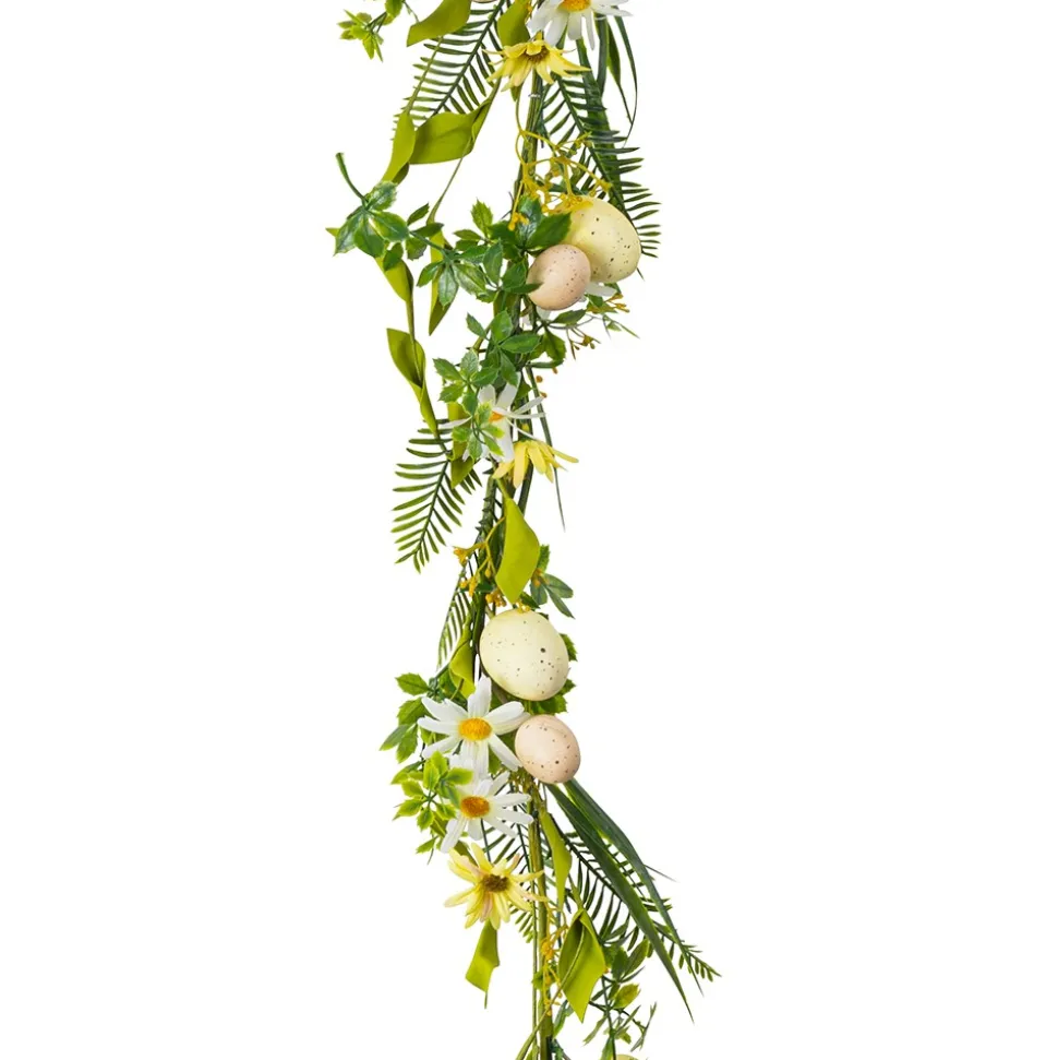 GUIRLANDE MARGUERITE UF FEUILLAGE ARTIFICIEL 1.3M