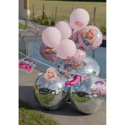 GUIRLANDE 7 MOTIFS POUPÉE GIRLY MODE 3M ROSE