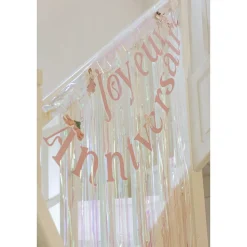 GUIRLANDE PAPIER ANNIVERSAIRE FAIRY WORLD 2M ROSE