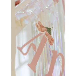 GUIRLANDE PAPIER ANNIVERSAIRE FAIRY WORLD 2M ROSE