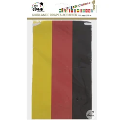 GUIRLANDE 32 PAVILLONS PAPIER DRAPEAUX MONDE 10M