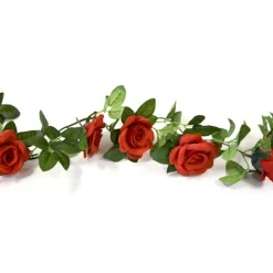 GUIRLANDE ROSES ARTIFICIELLES 1.50 M ROUGE