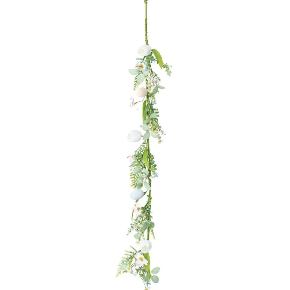 GUIRLANDE UFS PÂQUES FLEURS FEUILLAGE 1.2M