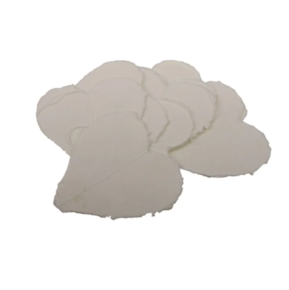 GUIRLANDE VERTICALE COEUR PAPIER 1.5M BLANC