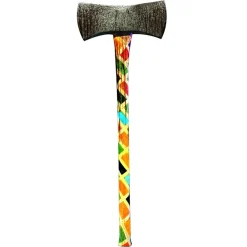 HACHE LANCER JOUET DOUBLE TRANCHANT CLOWN 73CM