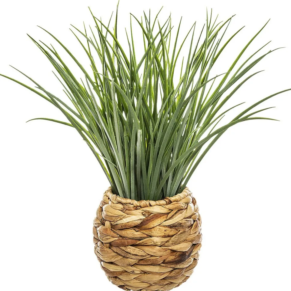 HERBE ARTIFICIELLE POT TRESSÉ 46CM