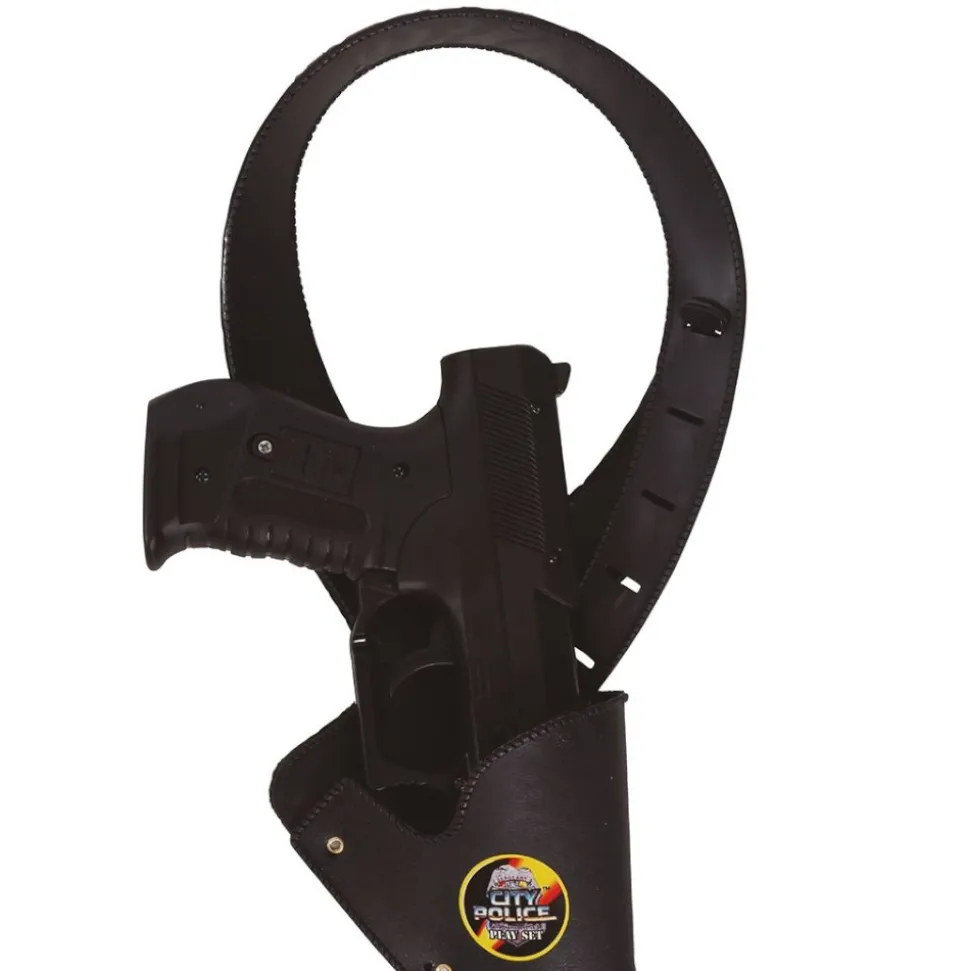 HOLSTER D'ÉPAULE ENFANT AVEC PISTOLET NOIR