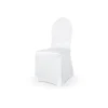 HOUSSE DE CHAISE TISSU ÉLASTIQUE MAT BLANC