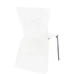 24 HOUSSES DE CHAISE INTISSÉ BLANC